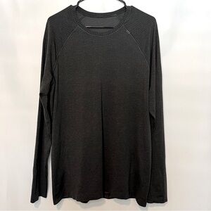 Lululemon Men’s Metal Vent Long Sleeve Shirt, Black, Size L. 0167.